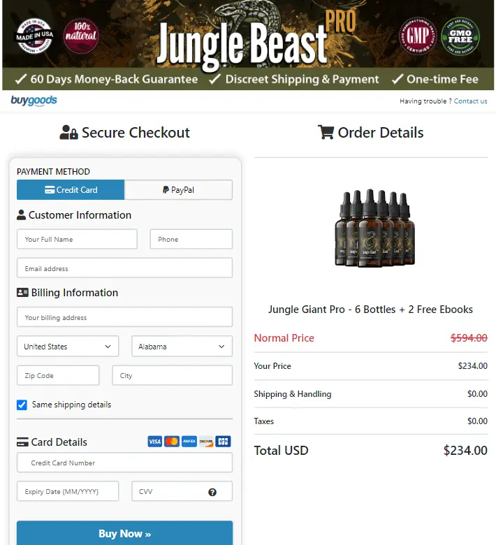 jungle giant pro order page